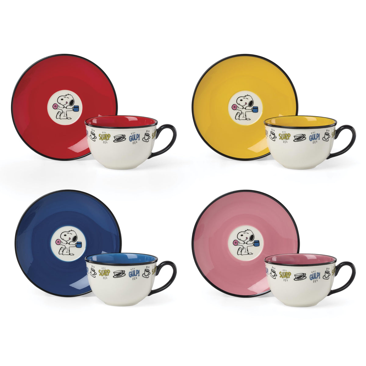 Lenox Chef Snoopy Porcelain Snack Bowls, 12oz, Set of 4