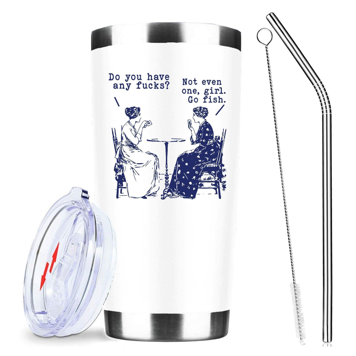 ATHAND 20oz Am I Perfect No I Don't Care Stainless Steel Tumbler with Lid