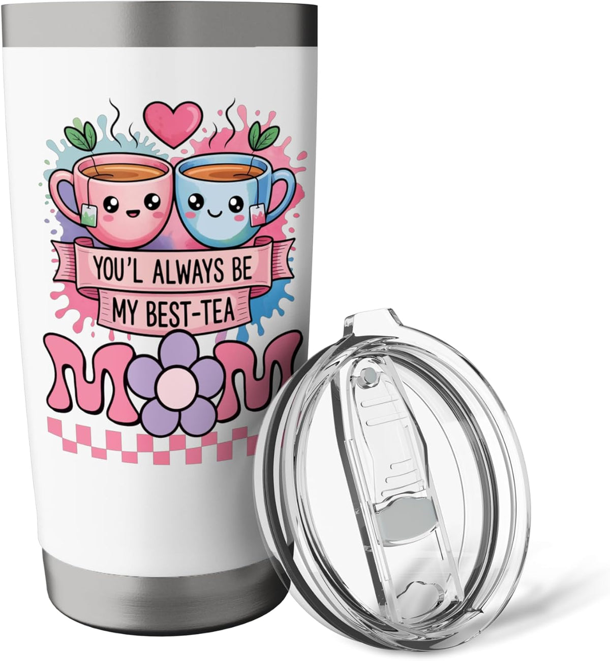 Best Mother Cartoon Funny Mom You'll Always Be My Best-tea Stainless Steel Insulated Tumbler