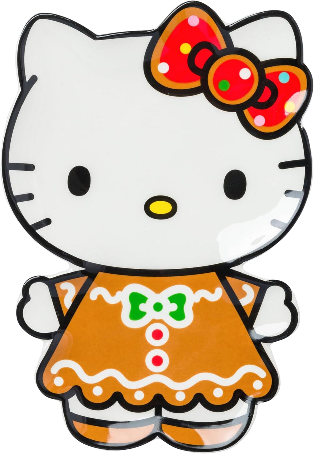 Silver Buffalo Sanrio Hello Kitty Halloween Skeleton Costume, Ceramic Plate