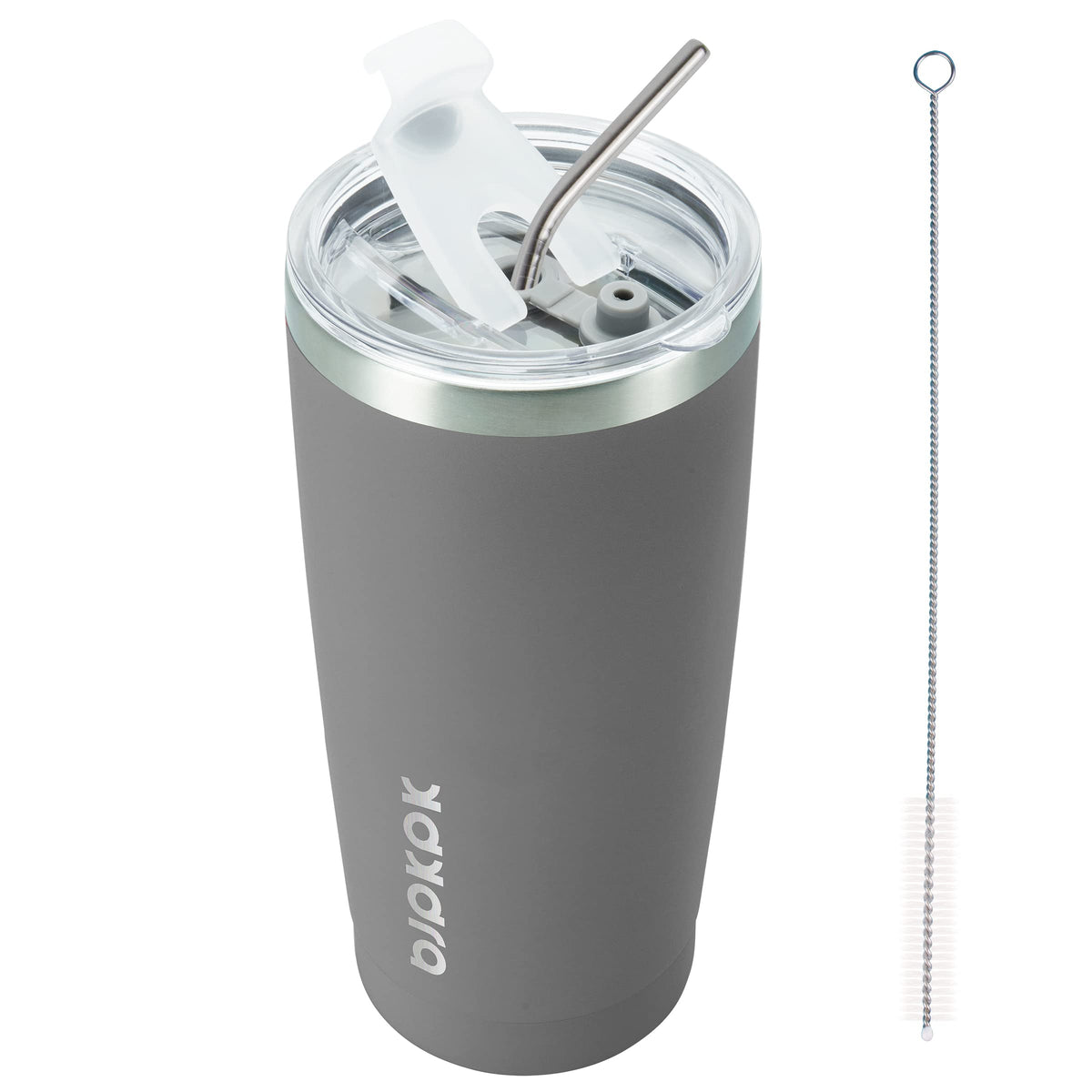 BJPKPK 30 oz Tumbler with Lid and Straw, Insulated Stainless Steel Cup