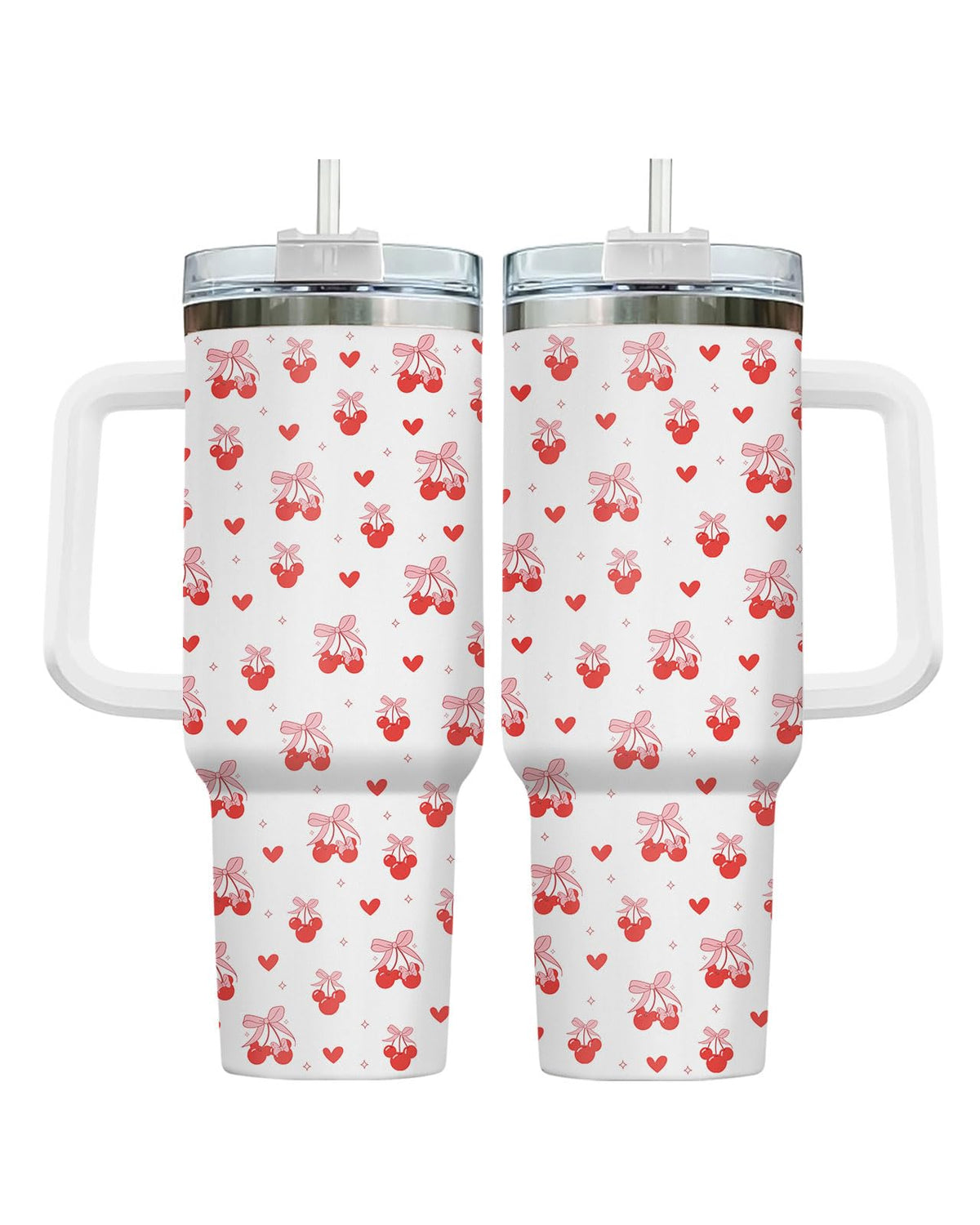 Movie Cartoon Dog Tumbler 40oz with Handle & Straw