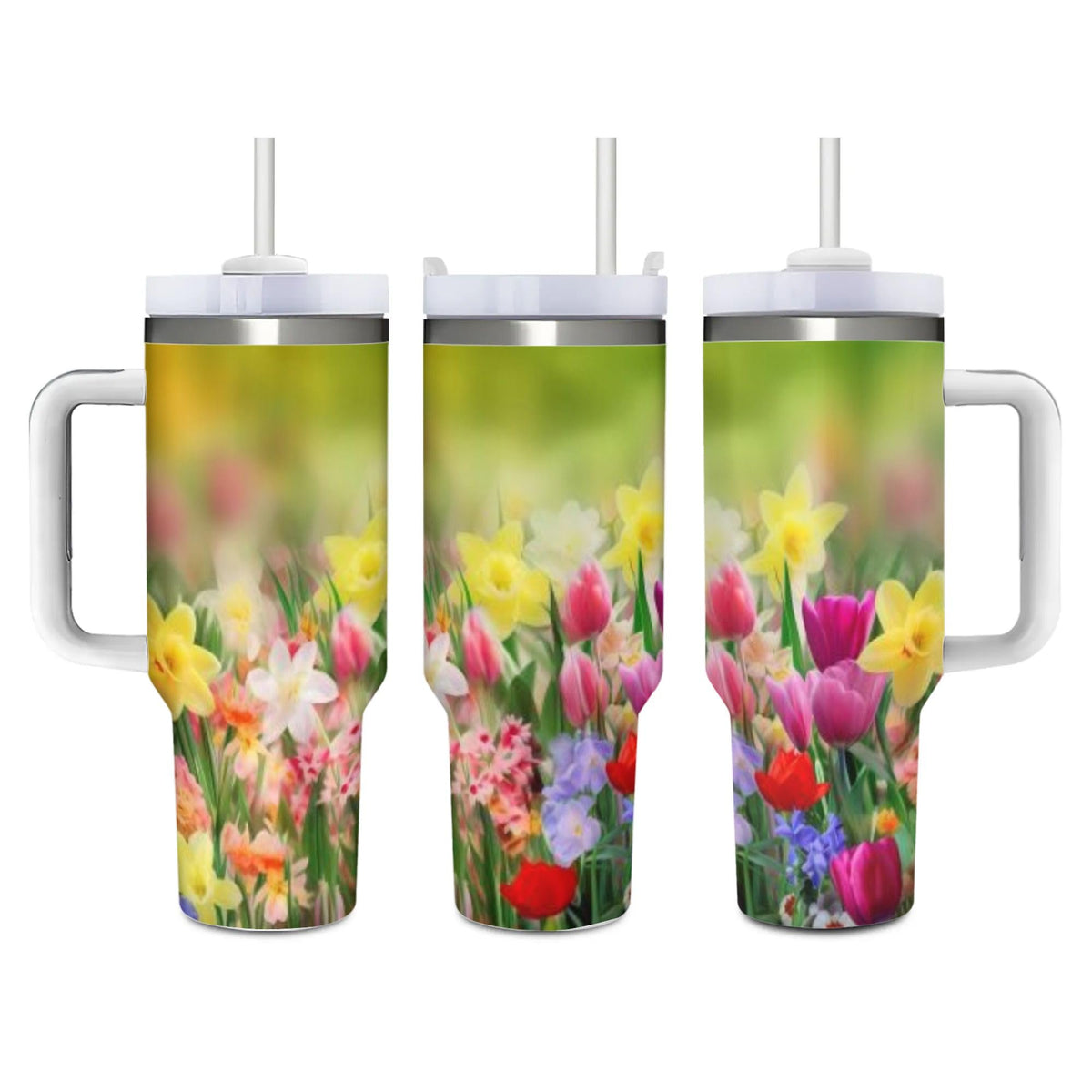 Cute Dinosaurs 40 Oz (1200 ml) Insulated Coffee Tumbler