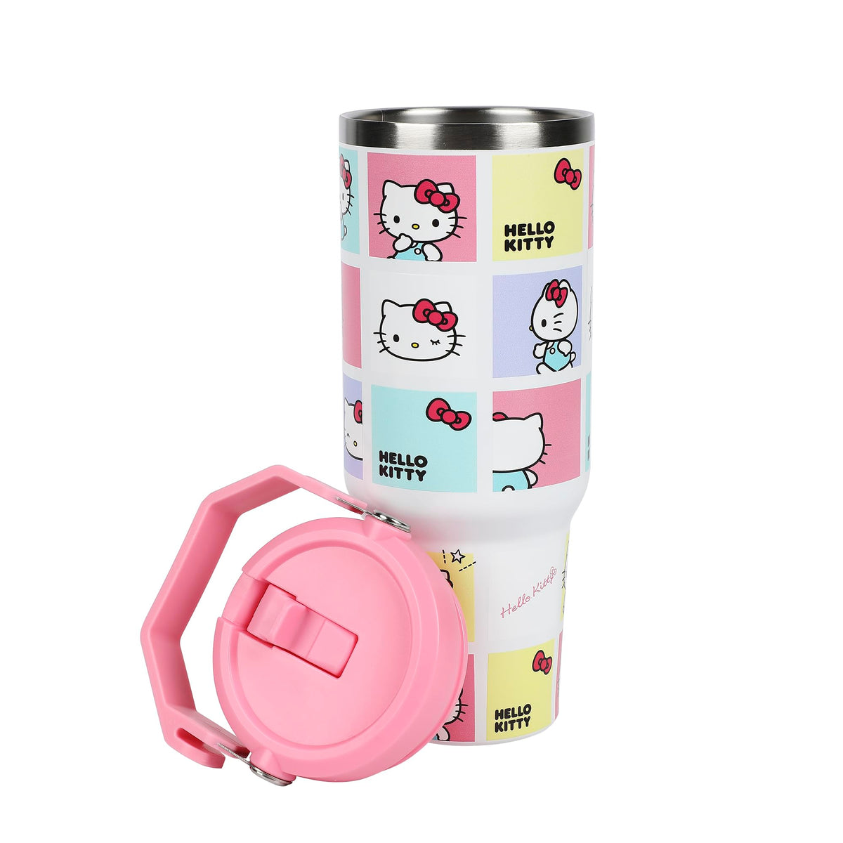 Peanuts All-Over Character Print White 40 Oz Stainless Steel Water Bottle