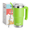 Kids 16 oz Tumbler with Handle, Stainless Steel Vacuum Insulated Water Cup