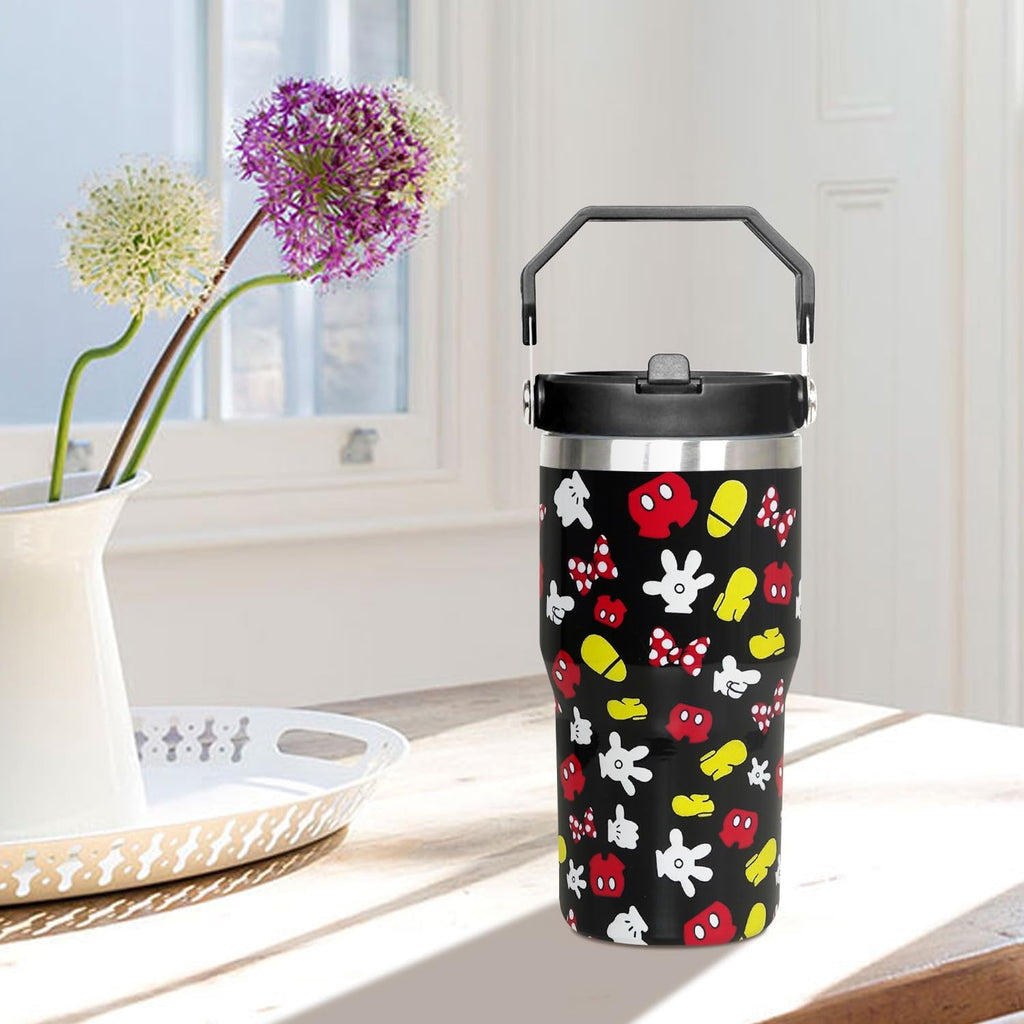 Cartoon Mouse Tumbler 20 Oz With Lid and Flip Straw Cup