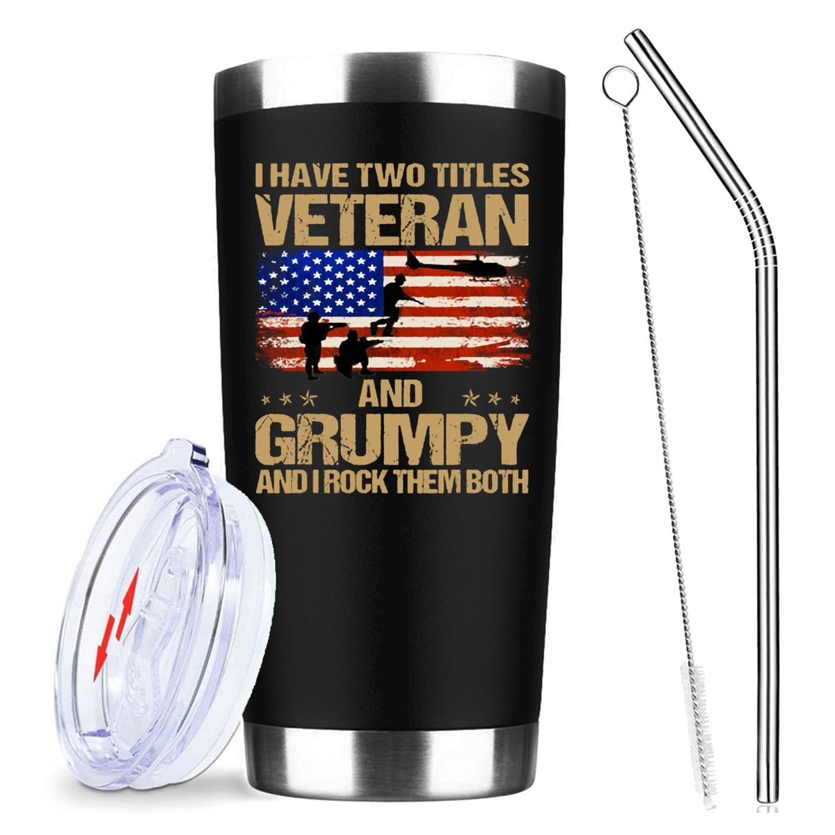 ATHAND 20oz Am I Perfect No I Don't Care Stainless Steel Tumbler with Lid