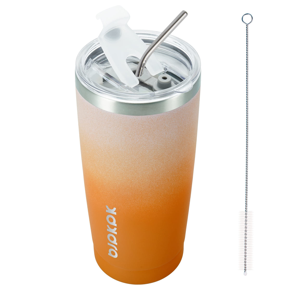 BJPKPK 30 oz Tumbler with Lid and Straw, Insulated Stainless Steel Cup