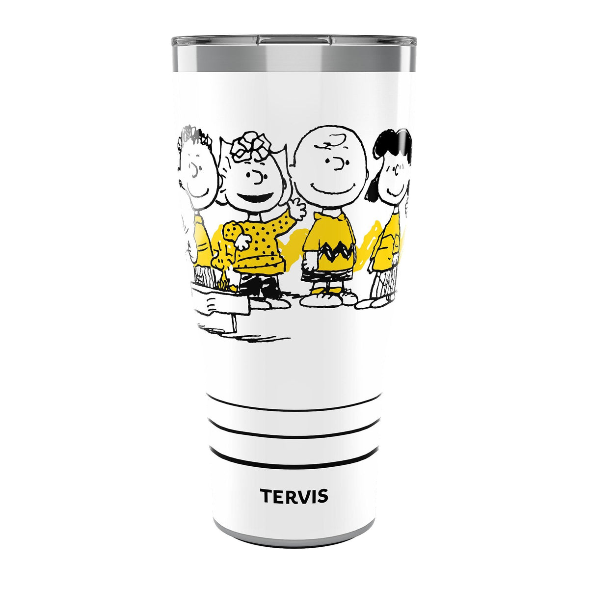 Tervis Traveler Peanuts - All Here Group Triple Insulated Tumbler Travel Cup Keeps Drinks Cold & Hot, 30oz, Stainless Steel