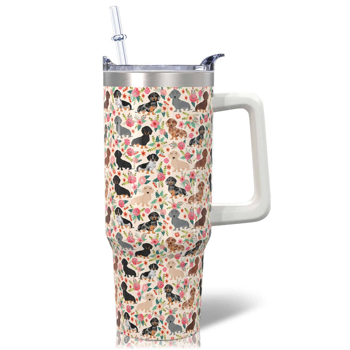30oz Cartoon Castle Gifts for Castles Lovers-Bowknot Fireworks Tumbler with Handle with Lid and Straw Cup Stainless Steel Insulated Travel Coffee Mug - Birthday,Christmas Gift