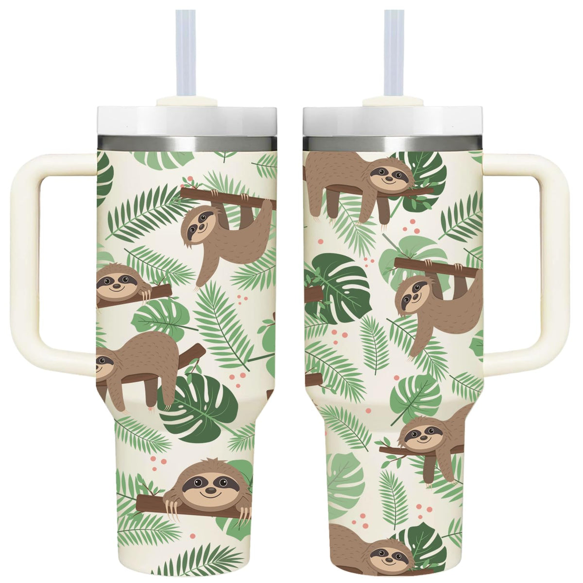 40 OZ Kitty Cat Tumbler with Handle.Kitty Cat Lover Cup Gift.40 OZ Unique Birthday Christmas Kitty Cat Tumblers Gifts for Women Men.