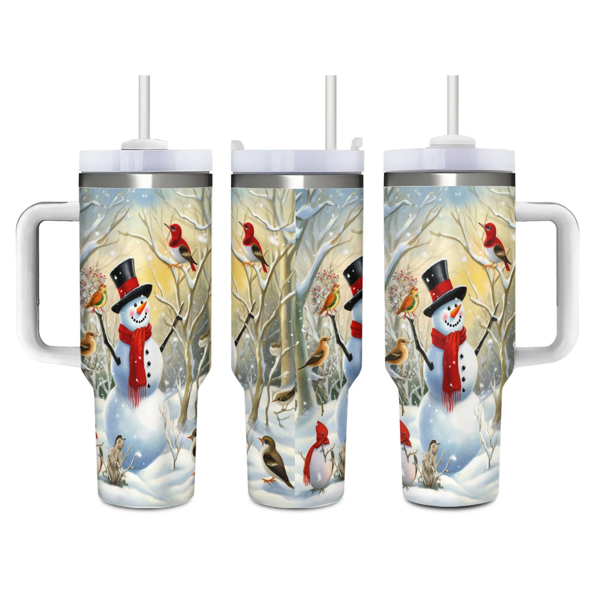 40oz Cute Dinosaurs Tumbler with Handle, Double Wall Stainless Steel Travel Coffee Mug with Straw Lid, Cartoon Insulated Cooling Cup for Christmas Birthday Gifts (Printed in US)