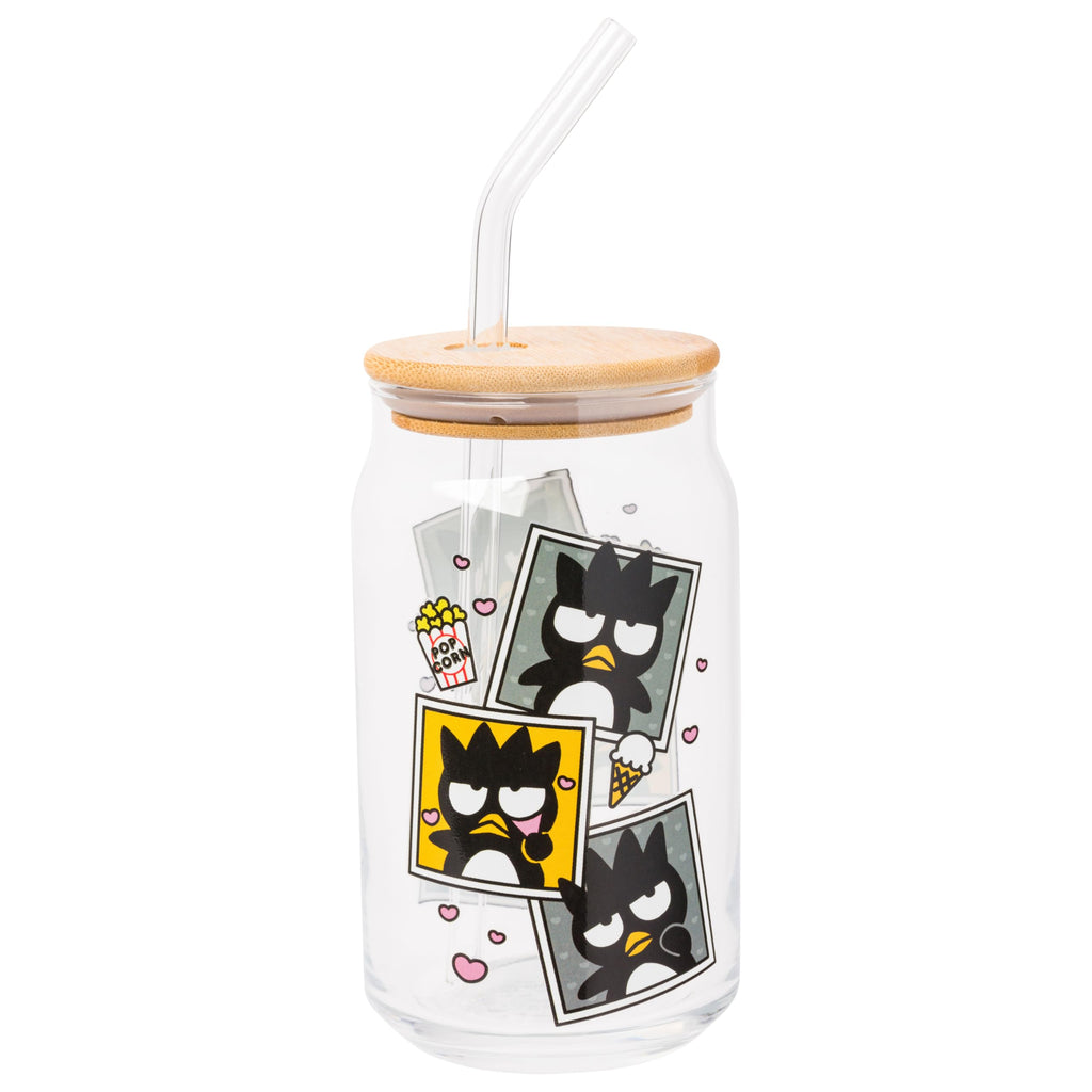 Silver Buffalo Sanrio Hello Kitty Waving Design Print, Glass Tumbler, 16oz