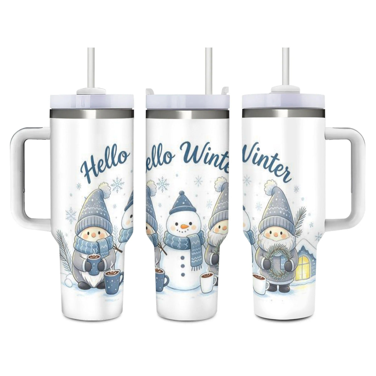 Cute Dinosaurs 40 Oz (1200 ml) Insulated Coffee Tumbler