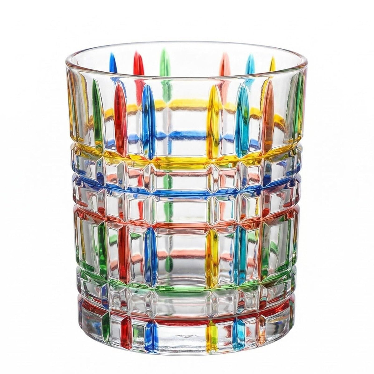 Cherry Icon Juice Glasses, Aesthetic Glass Juice Cups 14 oz Cocktail Glasses Drinking Glass Old Fashioned Iconic Glasses for Women Sister Friend Party (1, Orange)