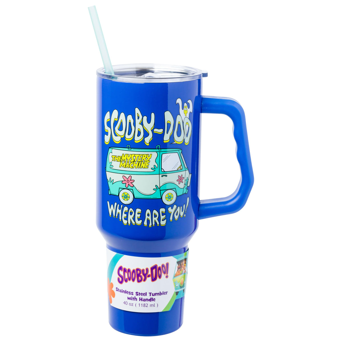 Silver Buffalo Scooby-Doo Where Are You, Stainless Steel Tumbler, 40oz