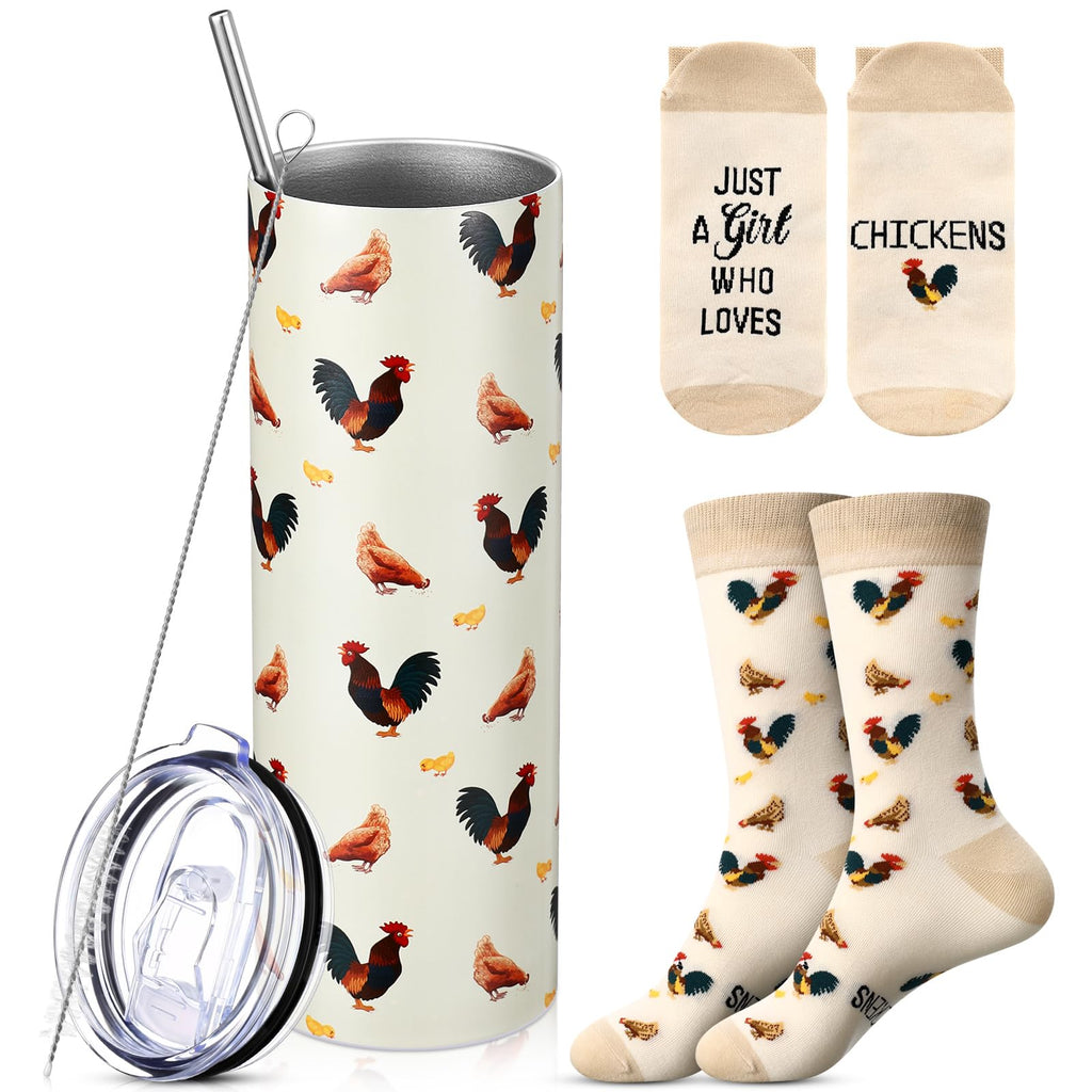 Funnymoom 2 Pack Frog Themed Gift for Women Tumbler Socks Set
