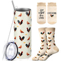 Funnymoom 2 Pack Frog Themed Gift for Women Tumbler Socks Set