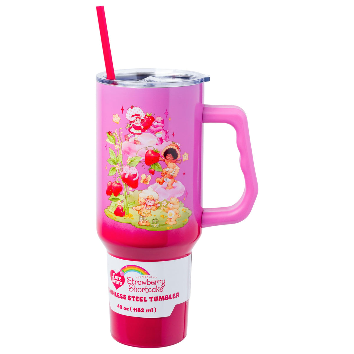 Silver Buffalo Care Bears Watercolor, Stainless Steel Tumbler, 40oz