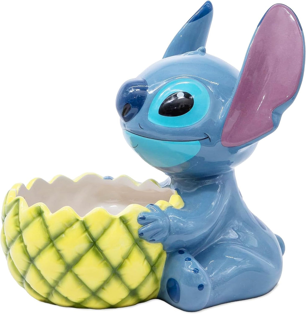 Disney Stitch Pineapple Ceramic Candy Bowl – Fun Decorative Bowl for Snacks and Sweets – Stitch Decor and Gifts – Ceramic Candy Dish – Official Disney Licensee