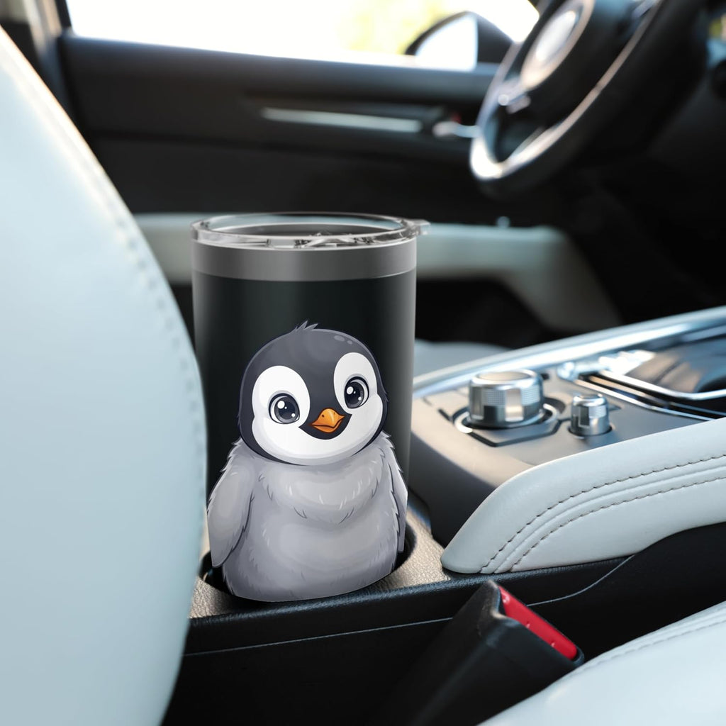Cute Baby Penguin Illustration Adorable Cartoon Animal Art Stainless Steel Insulated Tumbler