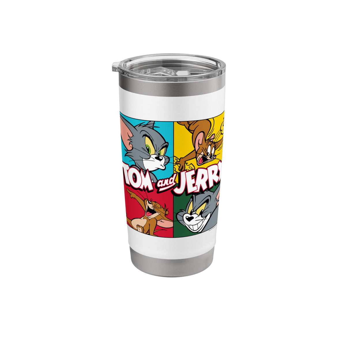 Tom and Jerry Four Squares Stainless Steel Insulated Tumbler