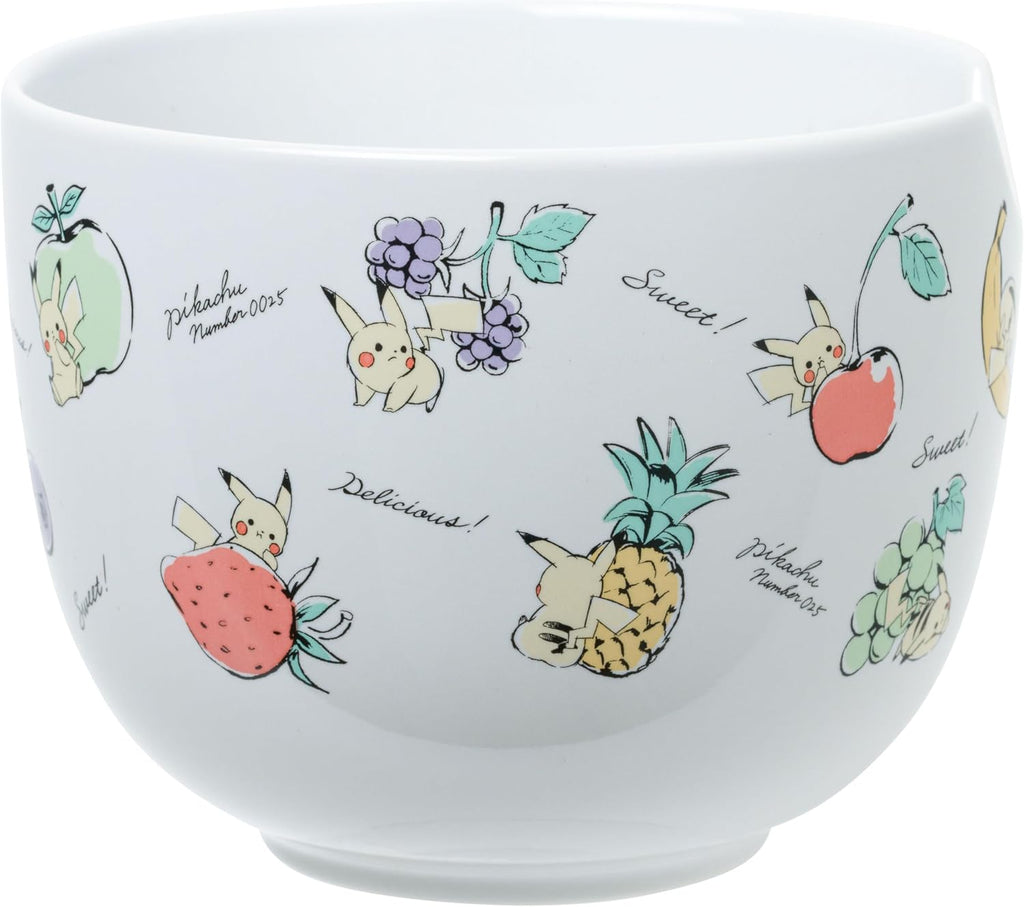 Silver Buffalo Pokémon Pikachu Fruit, Ramen Bowl with Chopsticks, 20oz