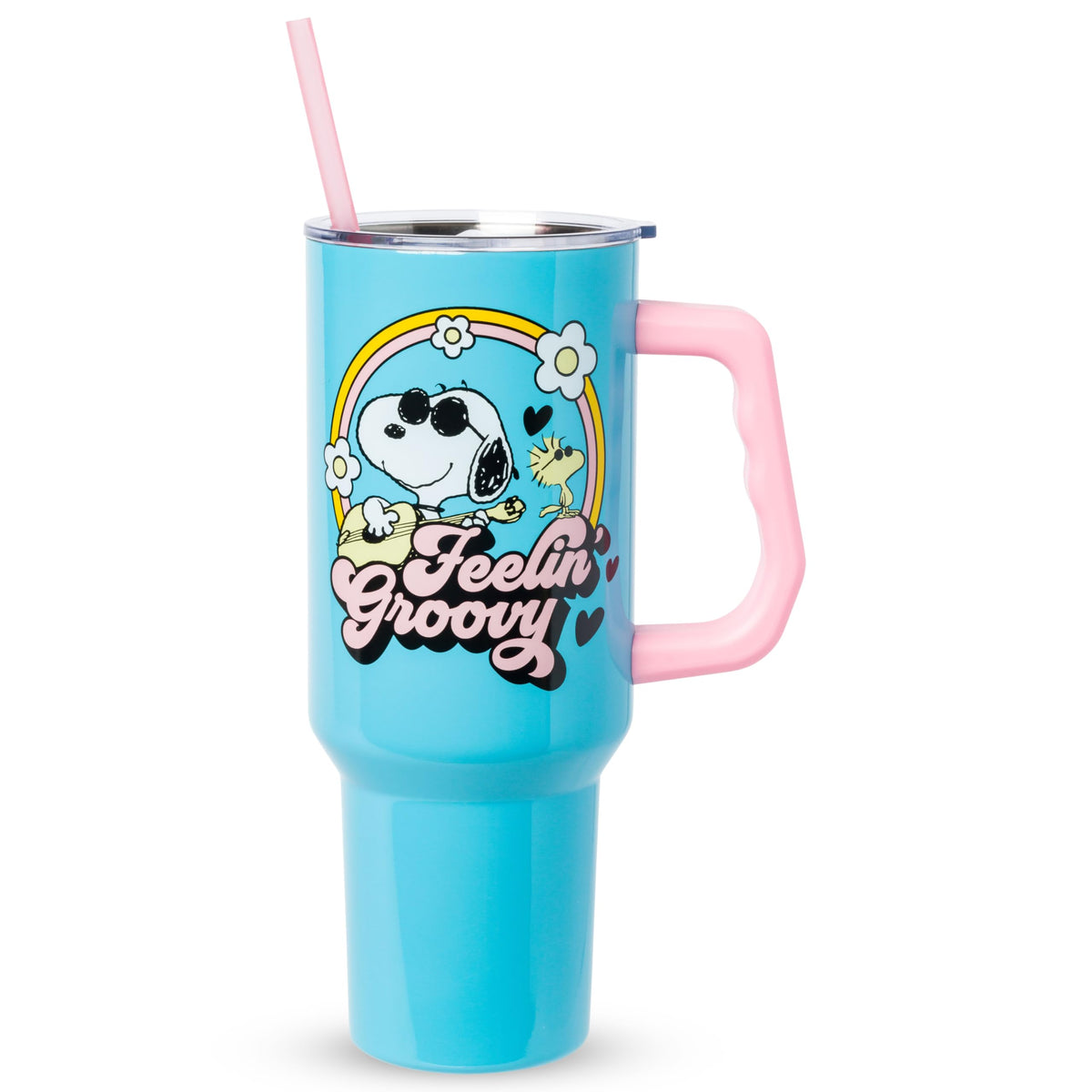 Silver Buffalo Spongebob Squarepants, Stainless Steel Tumbler, 40oz