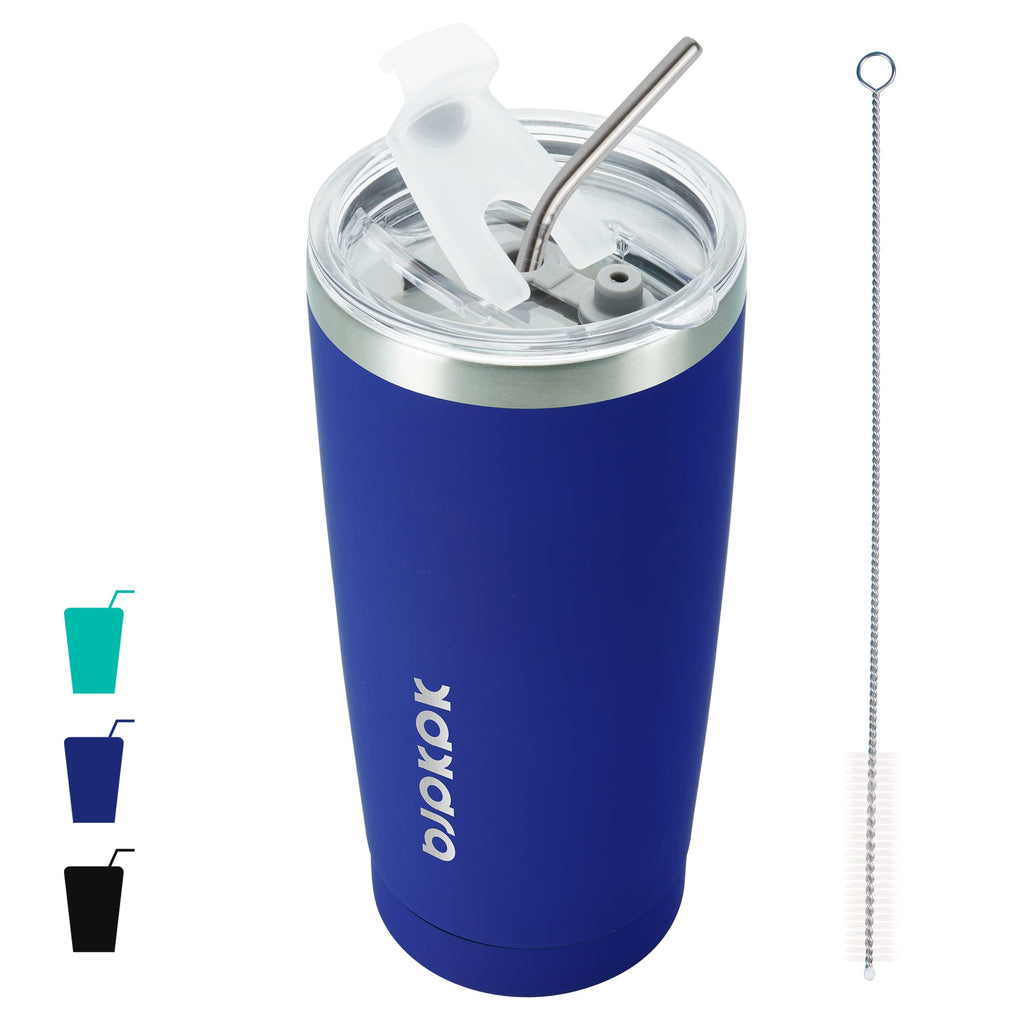 BJPKPK 30 oz Tumbler with Lid and Straw, Insulated Stainless Steel Cup