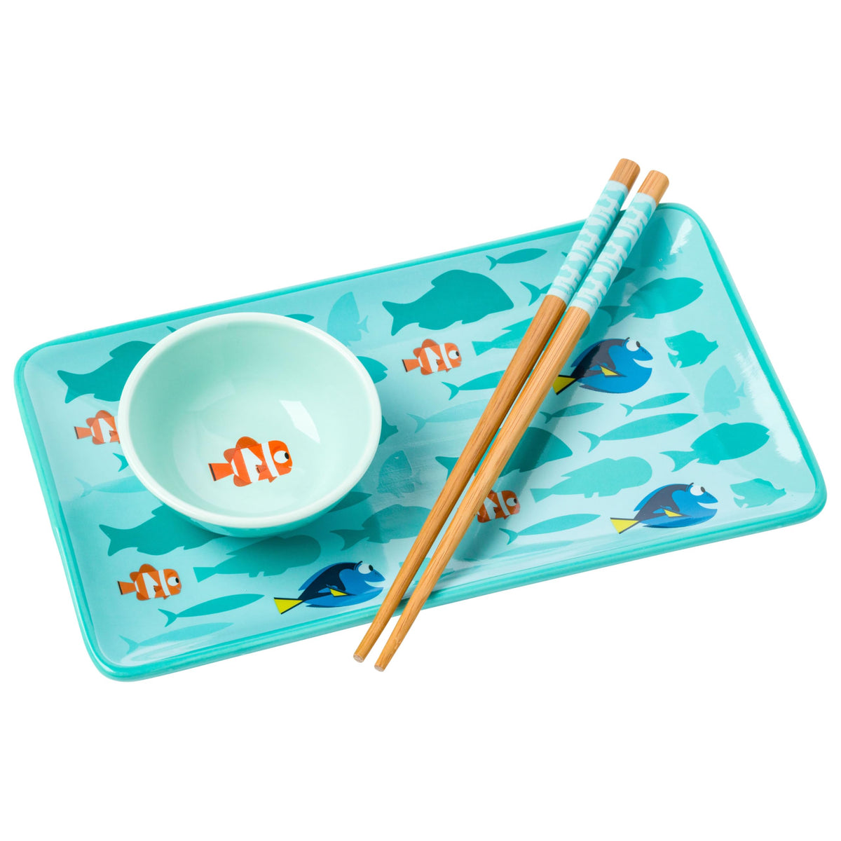 Silver Buffalo Scooby Doo Feed Me Retro, Ceramic Sushi Set