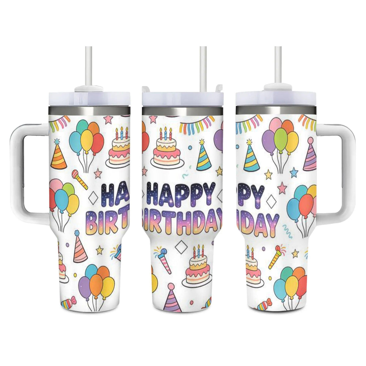 Cute Dinosaurs 40 Oz (1200 ml) Insulated Coffee Tumbler