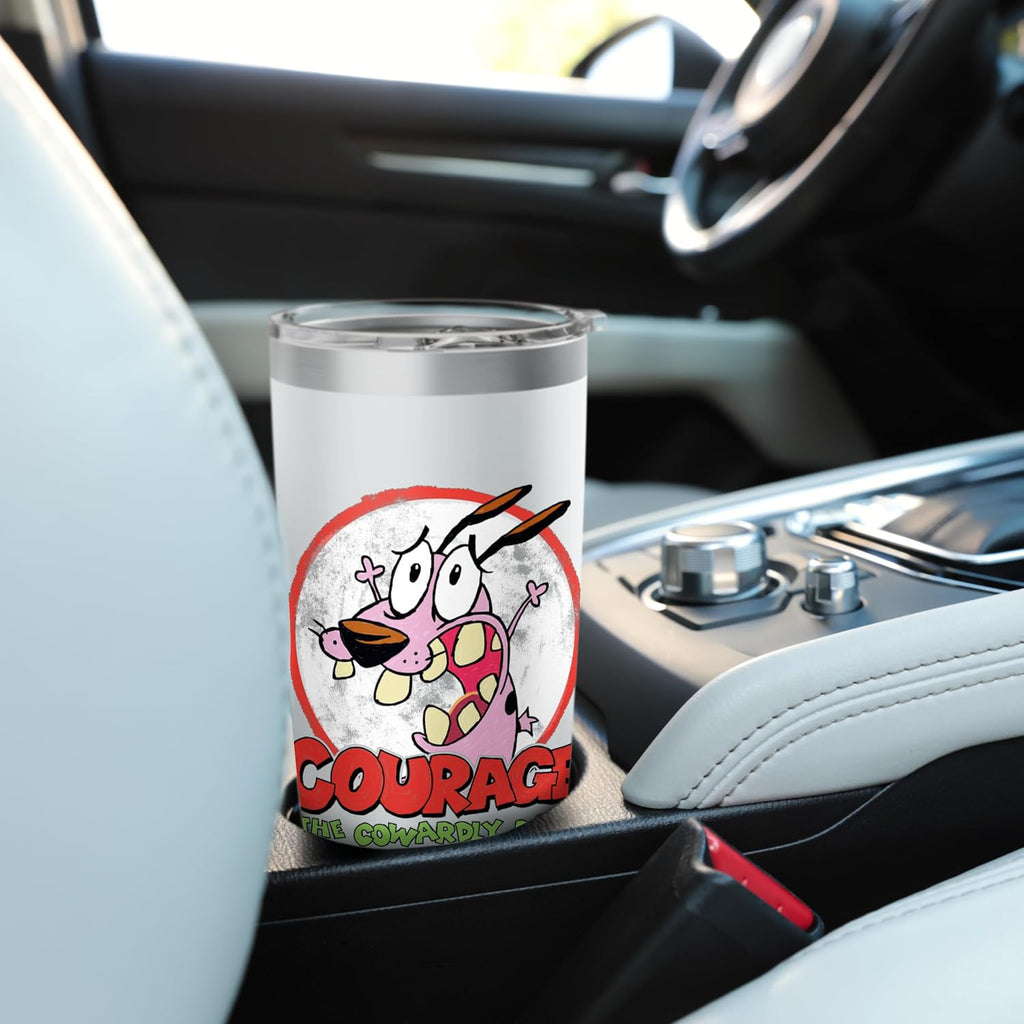 Courage the Cowardly Dog Vintage Courage Stainless Steel Insulated Tumbler
