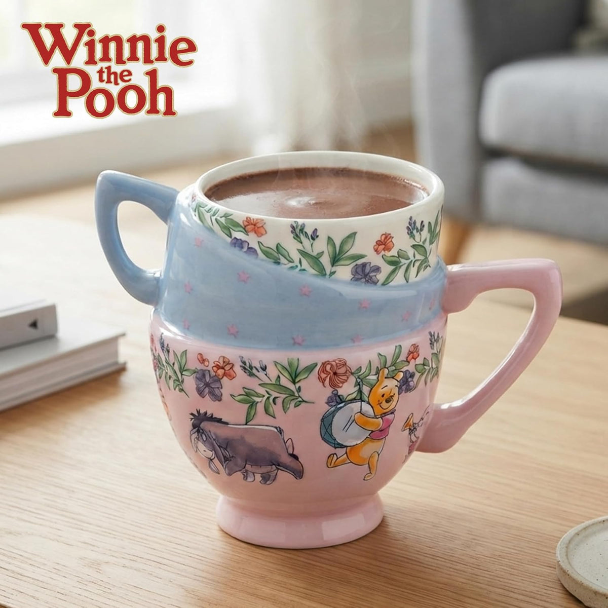 Silver Buffalo Disney Winnie the Pooh Band Music, 3D Sculpted Mug, 20oz