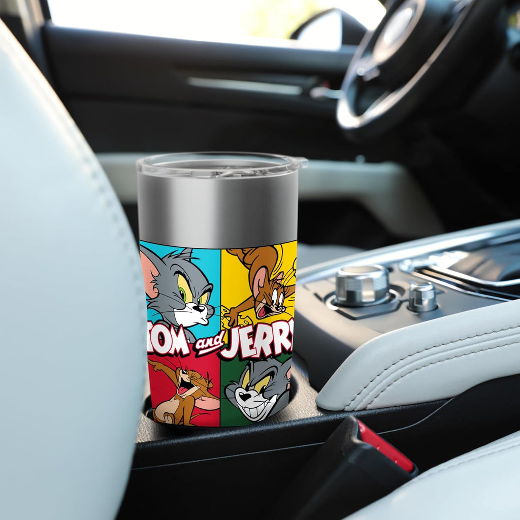 Tom and Jerry Four Squares Stainless Steel Insulated Tumbler
