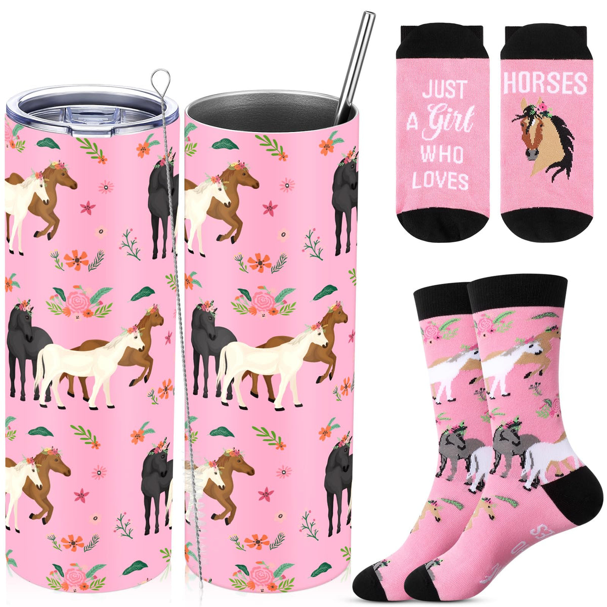 Funnymoom 2 Pack Frog Themed Gift for Women Tumbler Socks Set