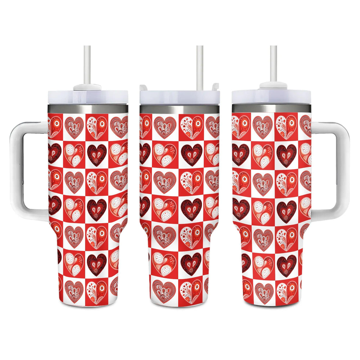 Red Ladybugs Vacuum Insulated Travel Tumbler 40 oz (1200 ml)