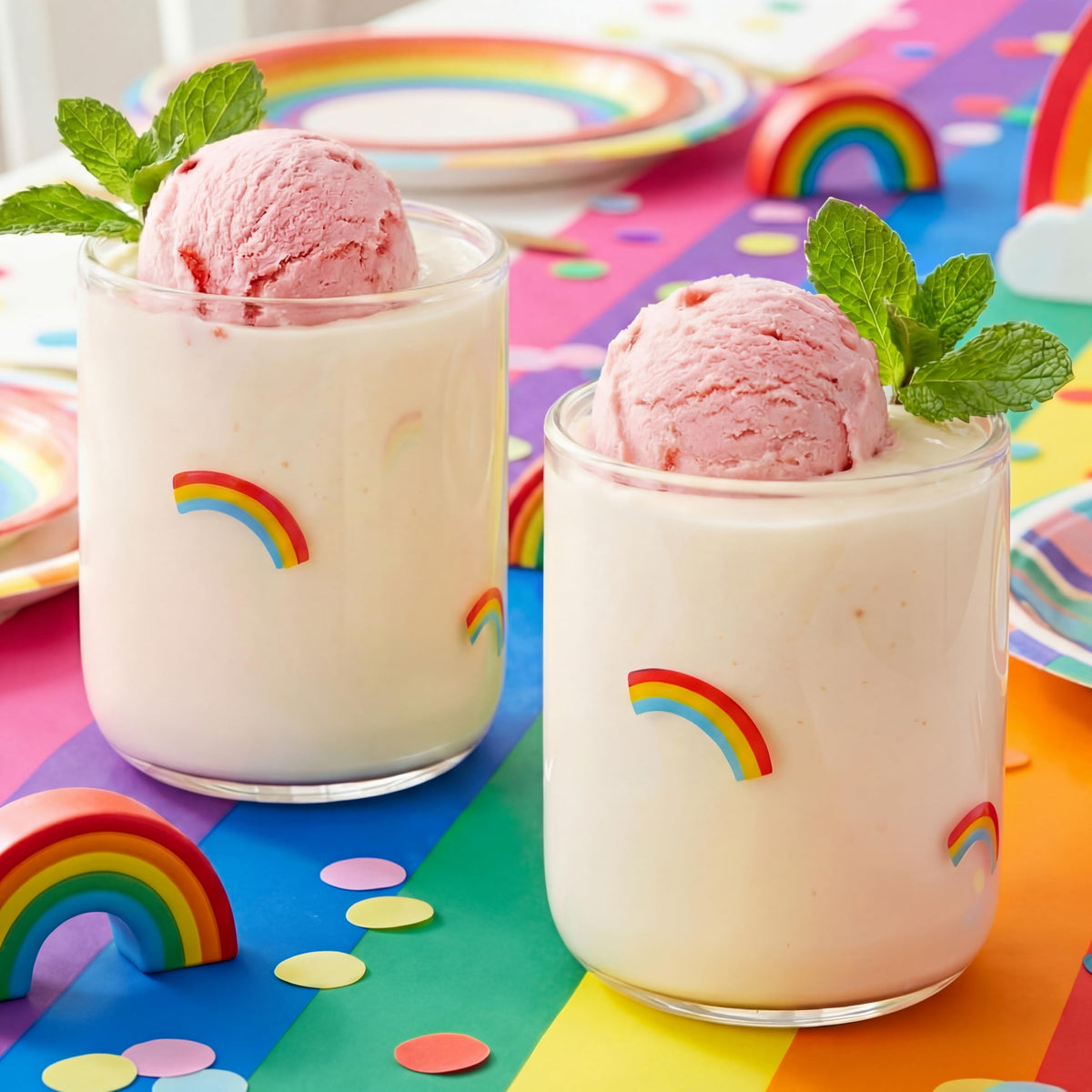 SiliFine 2 Pcs Candy Bear Icon Juice Glasses