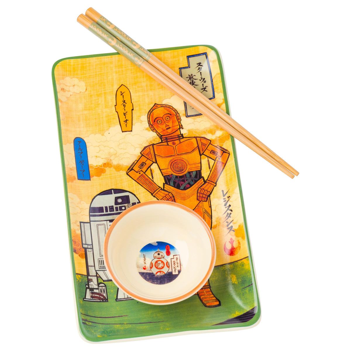 Silver Buffalo Scooby Doo Feed Me Retro, Ceramic Sushi Set