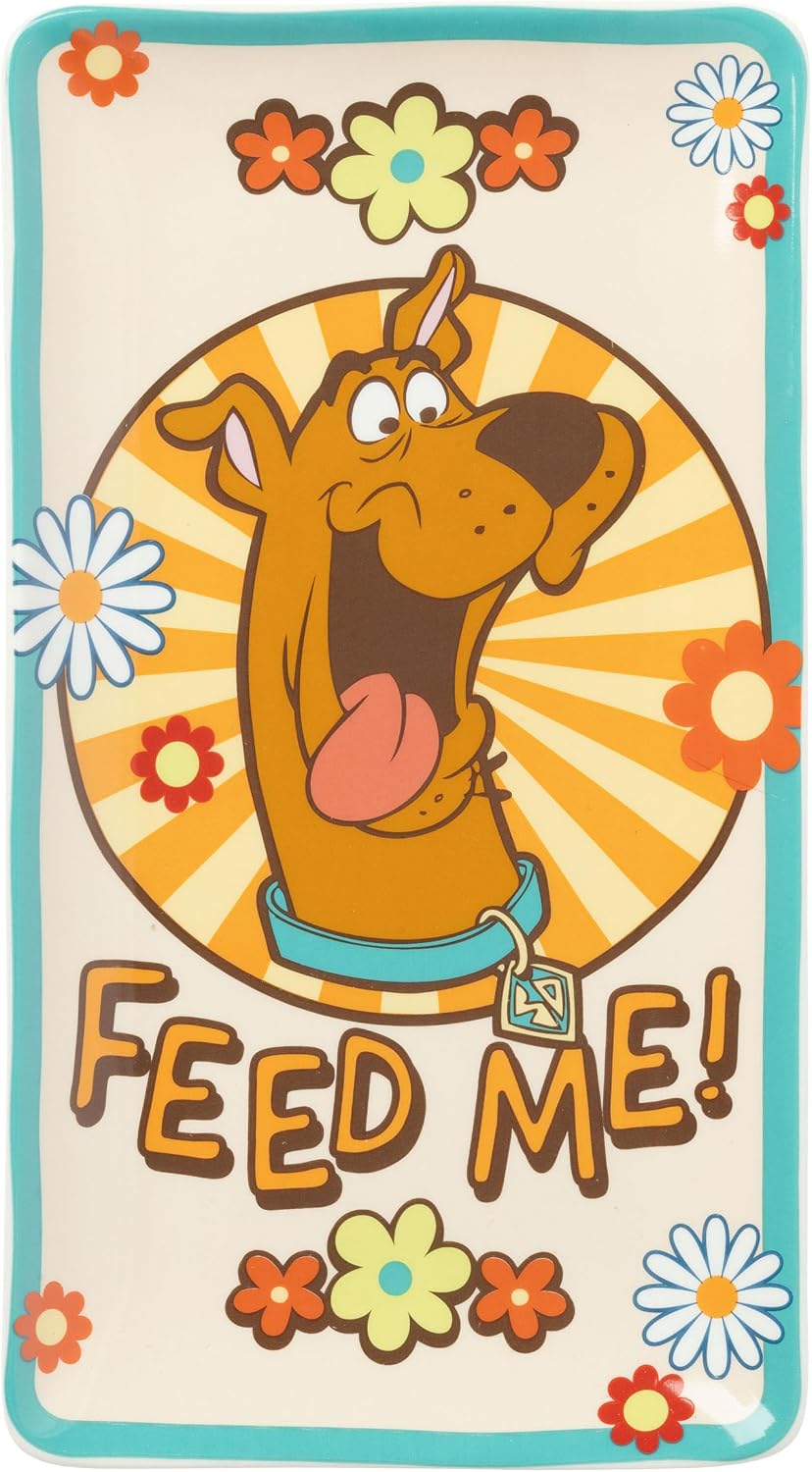 Silver Buffalo Scooby Doo Feed Me Retro, Ceramic Sushi Set
