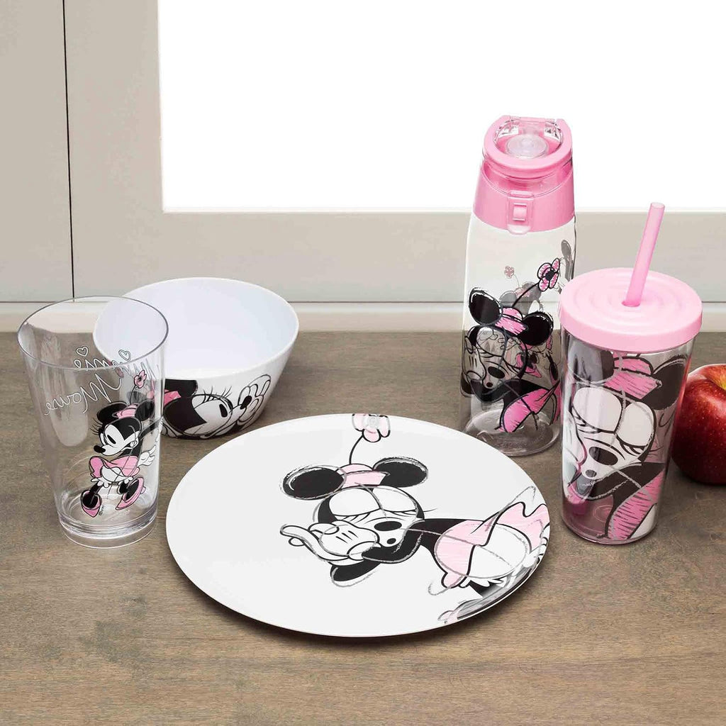 Zak Designs Mickey & Minnie Mouse 25 oz. Plastic Bowl, Minnie Mouse