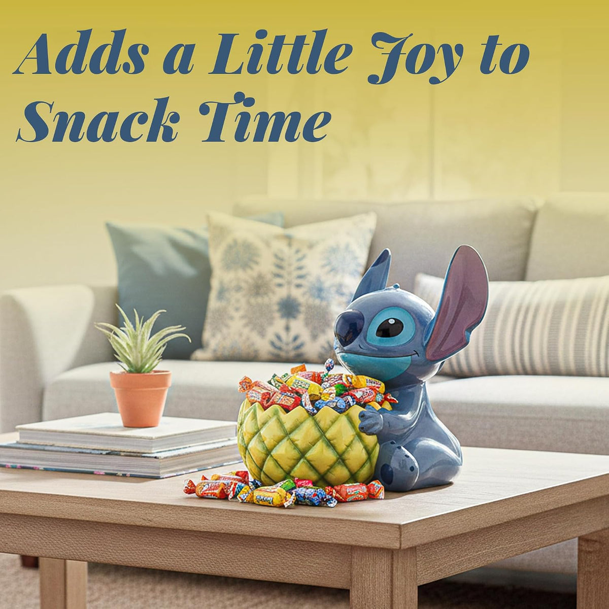 Disney Stitch Pineapple Ceramic Candy Bowl – Fun Decorative Bowl for Snacks and Sweets – Stitch Decor and Gifts – Ceramic Candy Dish – Official Disney Licensee