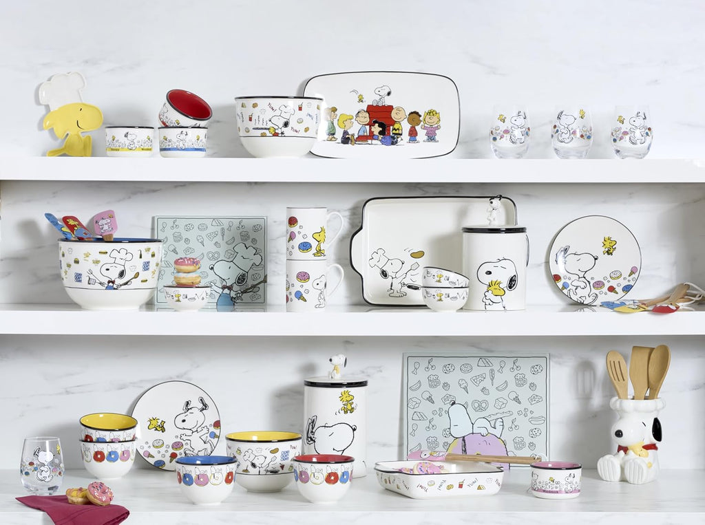 Lenox Chef Snoopy Porcelain Snack Bowls, 12oz, Set of 4