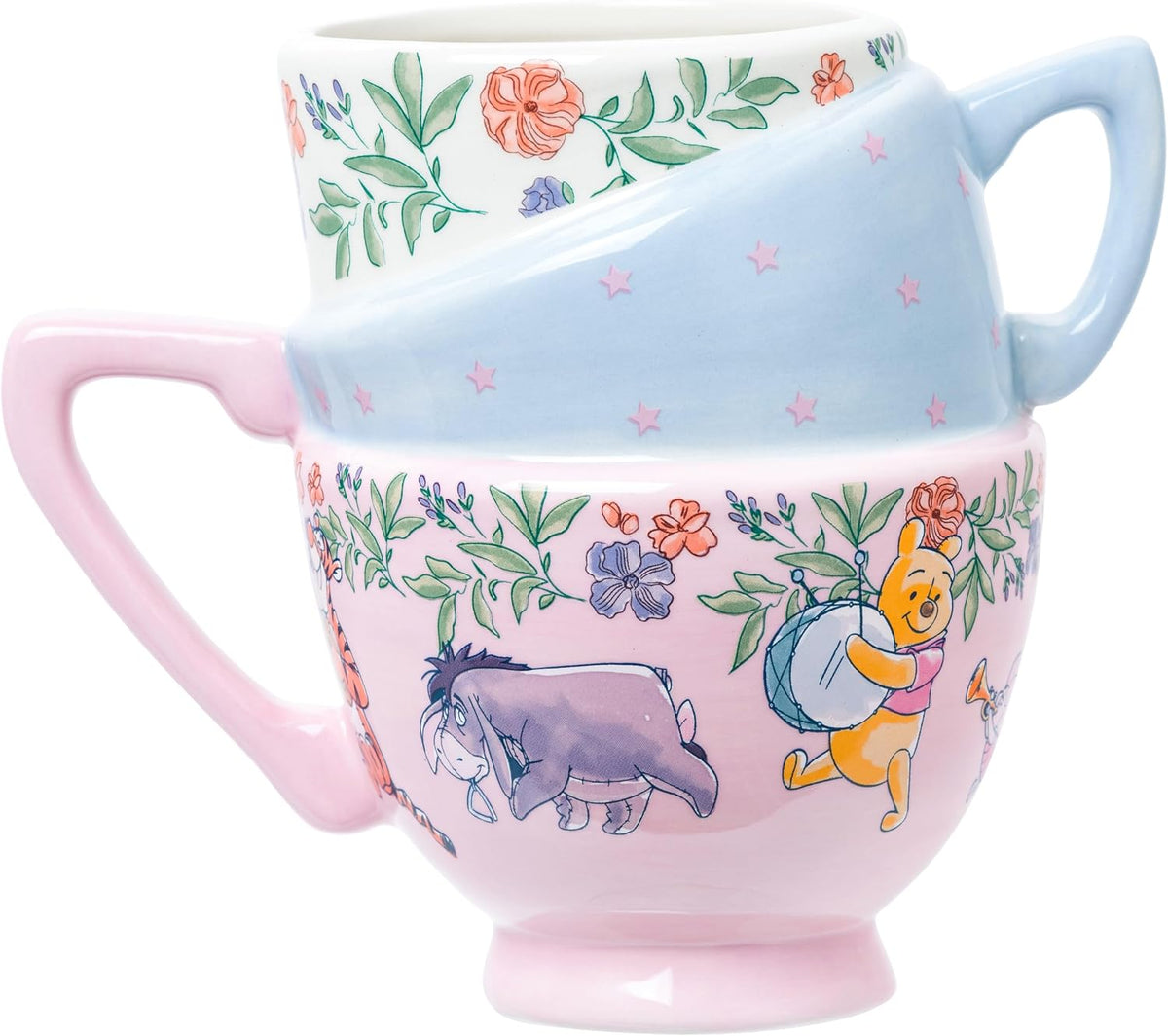 Silver Buffalo Disney Winnie the Pooh Band Music, 3D Sculpted Mug, 20oz