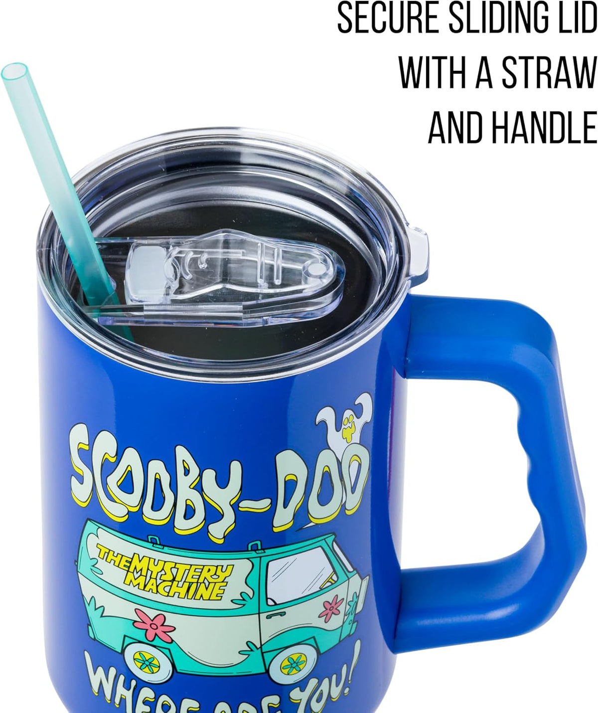 Silver Buffalo Scooby-Doo Where Are You, Stainless Steel Tumbler, 40oz