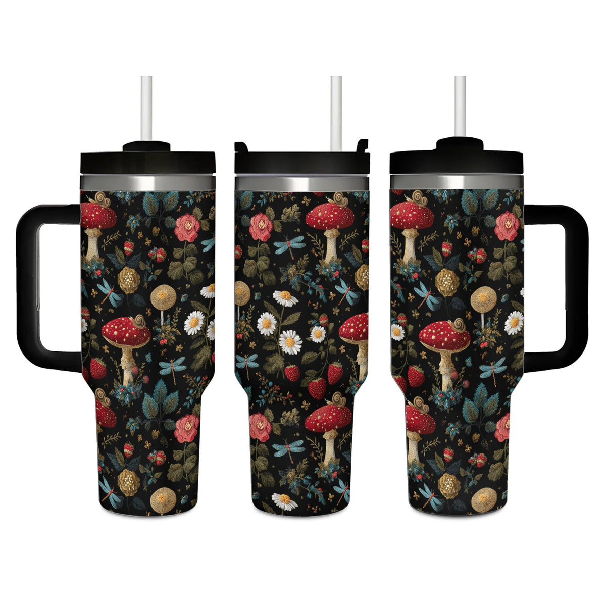 Red Ladybugs Vacuum Insulated Travel Tumbler 40 oz (1200 ml)