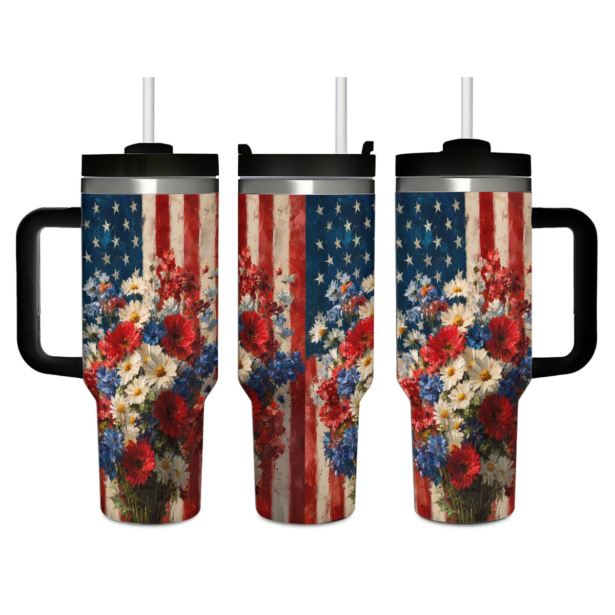Red Ladybugs Vacuum Insulated Travel Tumbler 40 oz (1200 ml)