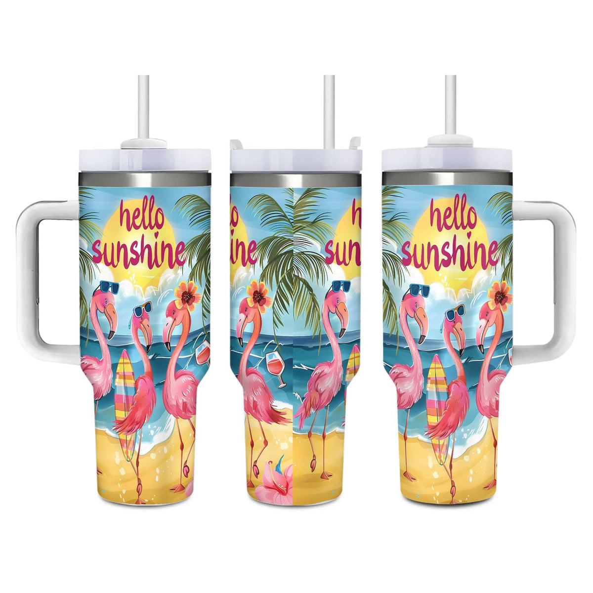 Cute Dinosaurs 40 Oz (1200 ml) Insulated Coffee Tumbler