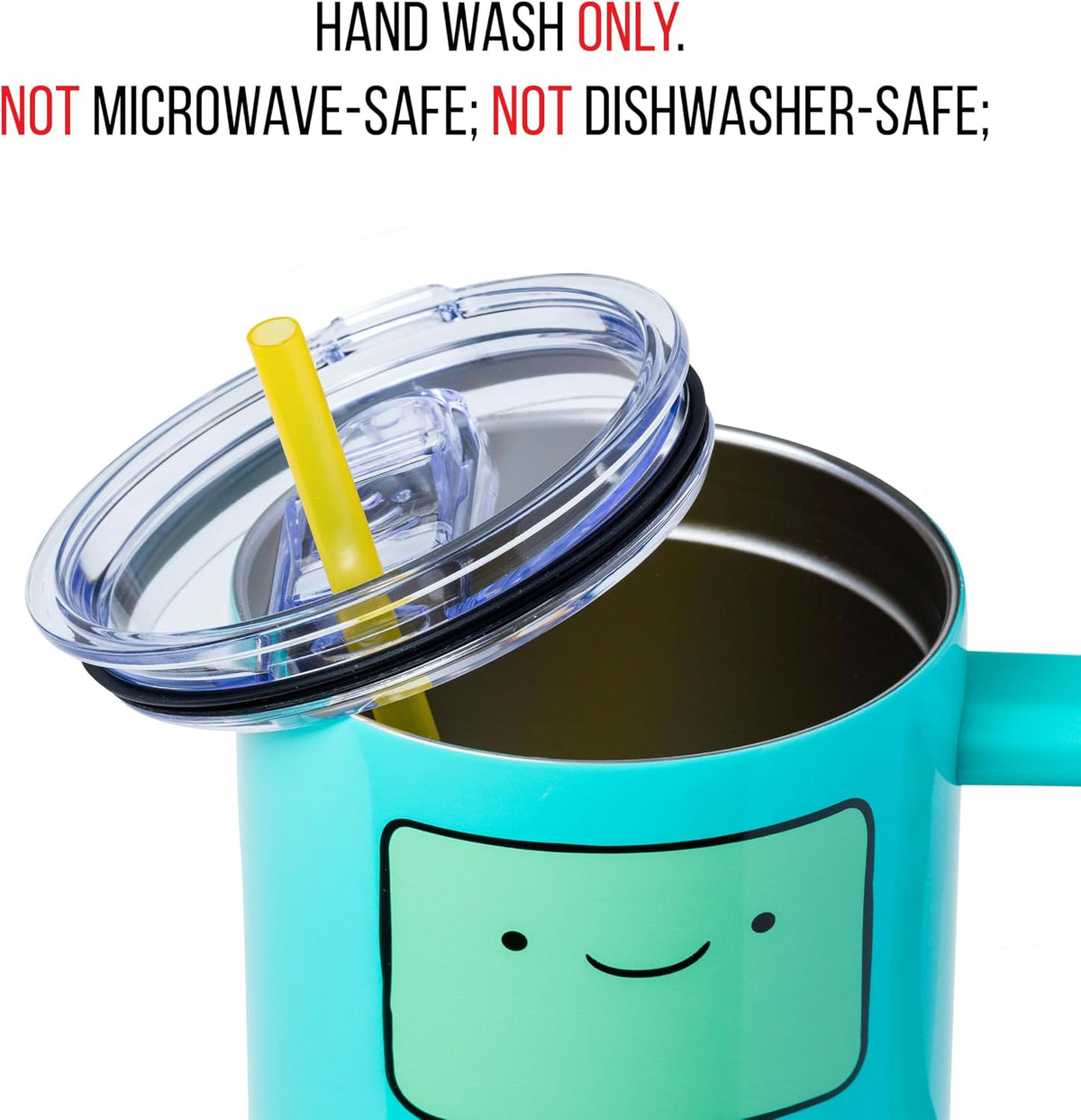Silver Buffalo Adventure Time BMO, Stainless Steel Tumbler, 40oz